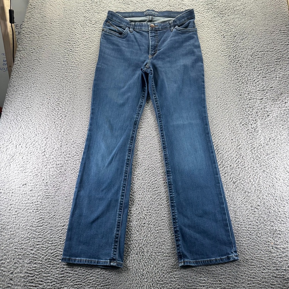Wrangler Ultimate Willow Riding Jeans Womens 13 Blue Cotton Denim Straight Leg
